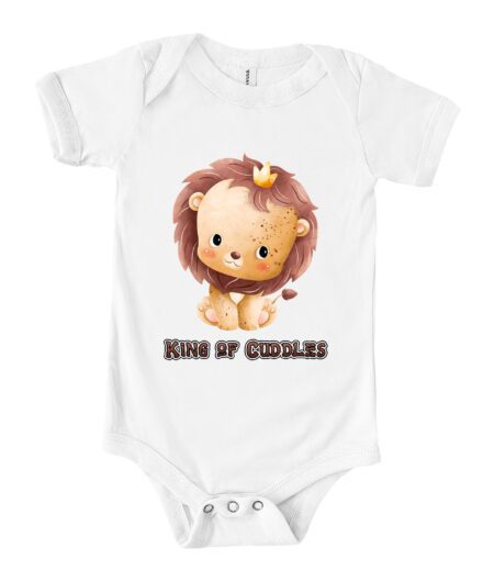 King of Cuddles Little Lion Shirt - Cute and Cozy Baby Tee - Perfect Gift for Newborns and Infants T-Shirt – Viva Party