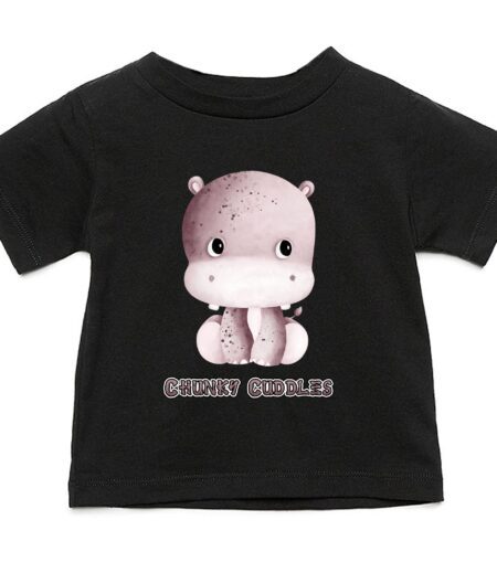 Chunky Cuddles Cute Hippo Shirt - Adorable Baby Tee - Perfect Gift for Newborns and Toddlers T-Shirt – Viva Party