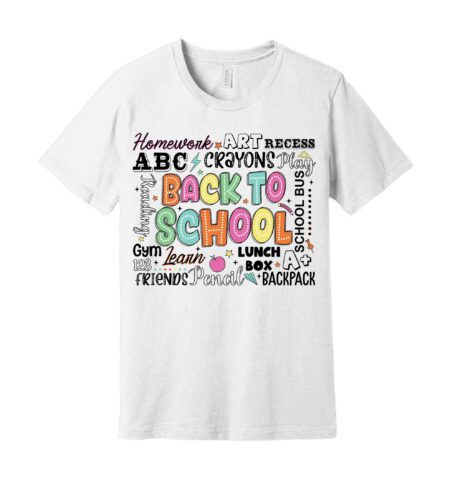 Original Vibrant Custom School T-shirts - Back-to-School