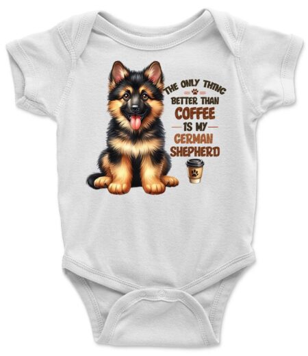 The Only Thing Better Than Coffee is My German Shepherd - Dog Lover T-Shirt – Viva Party