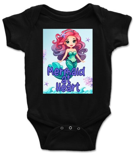 Mermaid at Heart - Adorable and Magical Baby and Kids T-Shirt for Mermaid Lovers – Viva Party