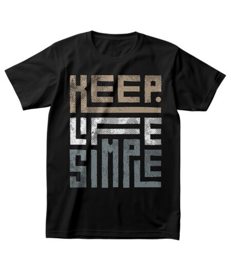 Keep Life Simple T-Shirt ? Comfortable, Stylish, Inspirational Graphic Tee for Men, Women, and Teens ? Premium Quality, Perfect Gift Idea – Viva Party