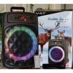 YAT YM8024 Bluetooth Wireless Speaker 8800w P.M.P.O 8” Woofer Karaoke FM – Viva Party