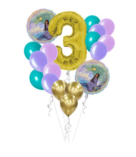 Watch Us Shine Balloon Bouquet - Set of 18 with Wish Character Design – Viva Party