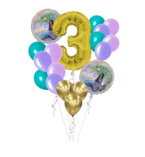 Watch Us Shine Balloon Bouquet - Set of 18 with Wish Character Design