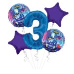 Batwheels Balloon Bouquet - Set of 5 for Birthday Celebrations – Viva Party