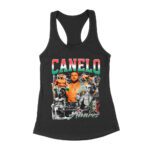 Canelo ?lvarez Image Collage T-Shirt - Iconic Boxing Legend Art Women's Racerback Tank Top – Viva Party