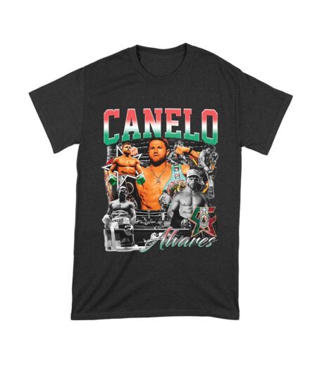 Canelo ?lvarez Image Collage T-Shirt - Iconic Boxing Legend Art Unisex Toddler – Viva Party