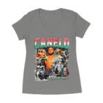 Canelo ?lvarez Image Collage T-Shirt - Iconic Boxing Legend Art Women's Ideal V-Neck – Viva Party