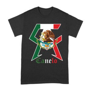 Canelo Alvarez Boxing T-Shirt - Bold Mexican Flag C and A Design Unisex Adult – Viva Party