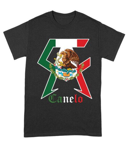 Canelo Alvarez Boxing T-Shirt - Bold Mexican Flag C and A Design Unisex Adult – Viva Party