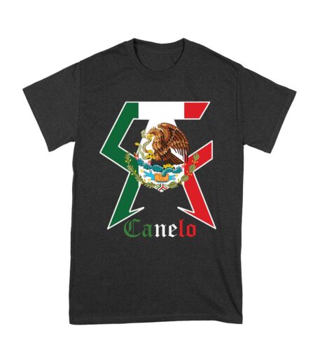 Canelo Alvarez Boxing T-Shirt - Bold Mexican Flag C and A Design Unisex Youth – Viva Party