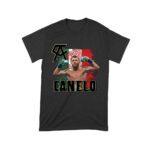 Canelo Alvarez Power T-Shirt - Iconic Image with Mexican Flag Background Unisex Toddler – Viva Party