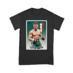 Canelo Alvarez Loteria T-Shirt - Cartoon Style with Mexican Flag Background Unisex Youth – Viva Party