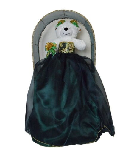 Elegant Green 15 A?os Teddy Bear Doll ? Charming Quincea?era Keepsake – Viva Party