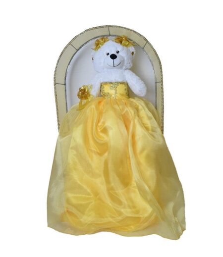 Yellow Teddy Bear Doll with Gown 15 A?os  ? Elegant Quincea?era Keepsake – Viva Party