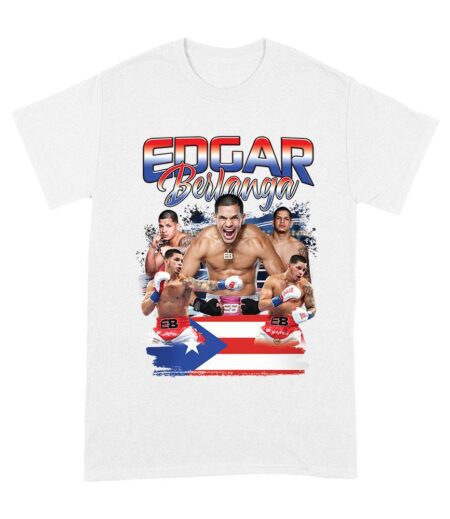 Edgar Berlanga Puerto Rican Pride Boxing T-Shirt - Fierce Fighter Design Unisex Adult – Viva Party