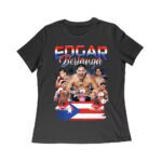 Edgar Berlanga Puerto Rican Pride Boxing T-Shirt - Fierce Fighter Design Women Relaxed – Viva Party
