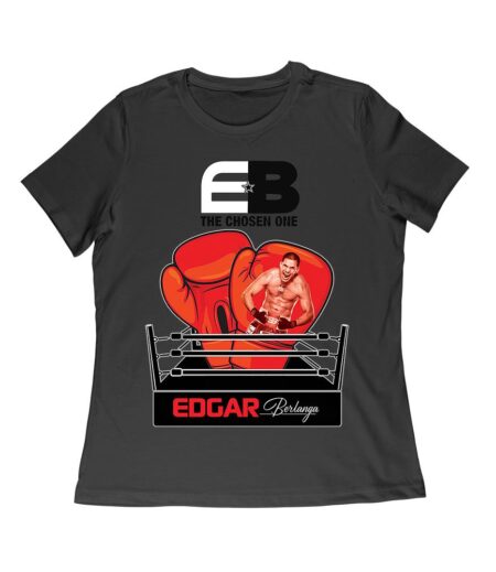 EB The Chosen One Edgar Berlanga T-Shirt - Puerto Rican Boxing Sensation Women Relaxed – Viva Party
