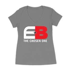 EB The Chosen One Edgar Berlanga T-Shirt - Fierce Puerto Rican Fighter Women's Ideal V-Neck – Viva Party