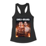 Canelo vs. Berlanga Showdown T-Shirt - Epic Boxing Matchup Design Women's Racerback Tank Top – Viva Party