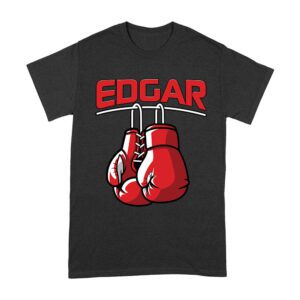 Edgar Red Boxing Gloves T-Shirt - Bold Fighter Design Unisex Adult – Viva Party