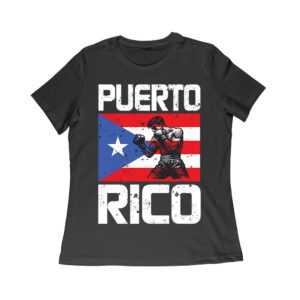 Puerto Rico Pride - Edgar Berlanga T-Shirt with Flag Design Women Relaxed – Viva Party
