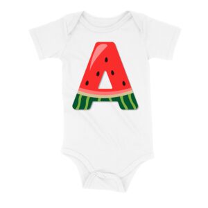 Personalized Infant Watermelon Alphabet Tee