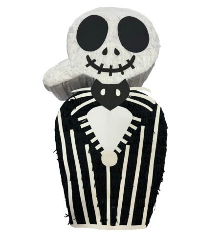 Handmade Jack Skellington Piñata - Personalized Spooky Ultimate Party Decoration