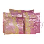 5 Pc Dusty Pink and Gold Quinceanera Pillow Set - Elegant Mis 15 Anos Celebration Essentials – Viva Party