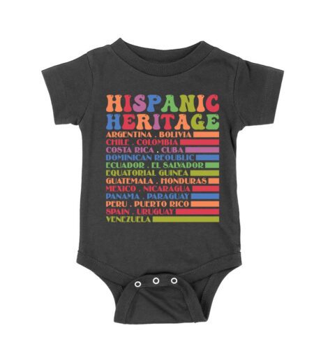Hispanic Heritage Month Countries T-Shirt - Celebrate Latin American Roots Unisex Baby Jersey – Viva Party