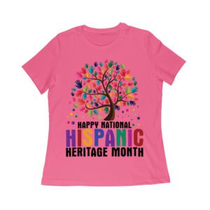 Happy National Hispanic Heritage Month Tree Design T-Shirt