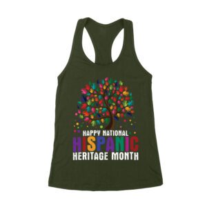 Happy National Hispanic Heritage Month Tree Design T-Shirt