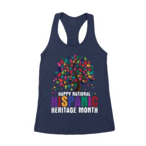 Happy National Hispanic Heritage Month Tree Design T-Shirt