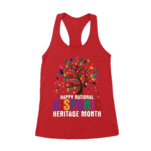 Happy National Hispanic Heritage Month Tree Design T-Shirt