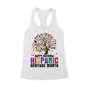 Happy National Hispanic Heritage Month Tree Design T-Shirt
