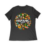 Hispanic Month T-Shirt - Vibrant Cultural Icons Design Women Relaxed – Viva Party