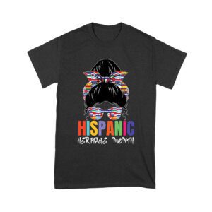 Hispanic Heritage Month Girl Face with Sunglasses & Scarf Featuring Country Flags Unisex Youth – Viva Party