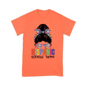 Hispanic Heritage Month Girl Face with Sunglasses & Scarf Featuring Country Flags Unisex Youth