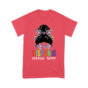 Hispanic Heritage Month Girl Face with Sunglasses & Scarf Featuring Country Flags Unisex Youth