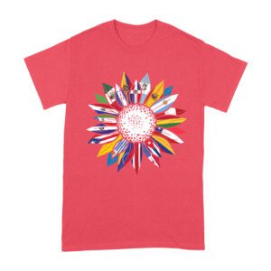 Vibrant Hispanic Heritage Month T-Shirt: Flower Design with Country Flags Unisex Adult