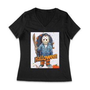 Jason Lives - Chilling Halloween Horror Women Jersey V-Neck – Viva Party