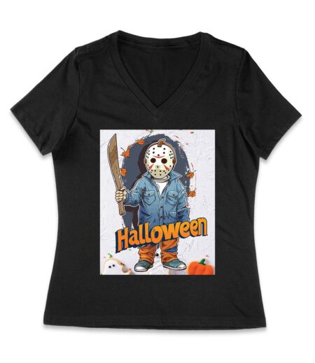 Jason Lives - Chilling Halloween Horror Women Jersey V-Neck – Viva Party