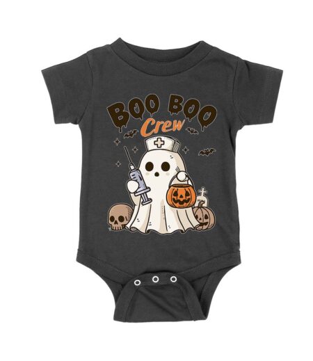 Boo Boo Crew - Spooky Ghost Nurse with Syringe Halloween Unisex Baby Jersey – Viva Party