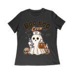 Boo Boo Crew - Spooky Ghost Nurse with Syringe Halloween Women Relaxed – Viva Party