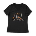 The Bootles - Spooky Family Crossing Halloween Women Jersey V-Neck – Viva Party