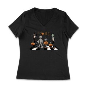 The Bootles - Spooky Family Crossing Halloween Women Jersey V-Neck – Viva Party