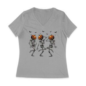 Pumpkin Head Skeleton with Bats