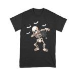 Dabbing Skeleton with Spider Web and Bats - Fun Halloween T-Shirt Unisex Youth – Viva Party