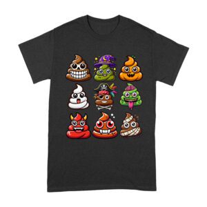 Funny Halloween Poop Faces T-Shirt - Spooky and Silly Unisex Adult – Viva Party